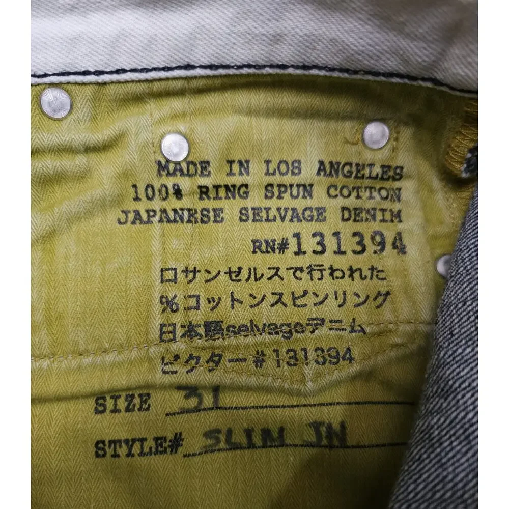 Civilianaire Selvedge Jeans Men’s Dark Wash Japanese Denim Size 31×32 - Picture 7 of 8